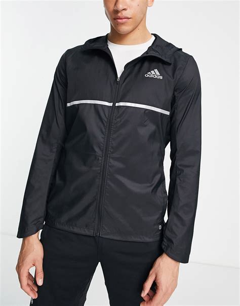 men's own the run jacket.